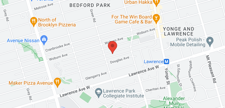 map of 137 BEDFORD PARK AVE